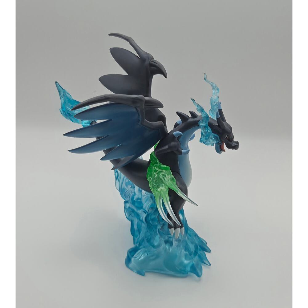 Pokemon Mega Charizard X Style PVC Display Figure Blue Flame Effect Statue - Picture 4 of 6